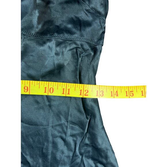 Sunday Best Black Noir "Throne" Slip Dress 2XS Satin Spaghetti Straps NWT - Picture 5 of 10